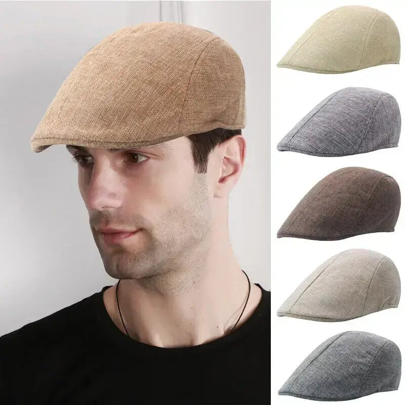 Men’s British Style Beret – Retro Spring & Summer Fashion Painter Hat - PAT CHEN