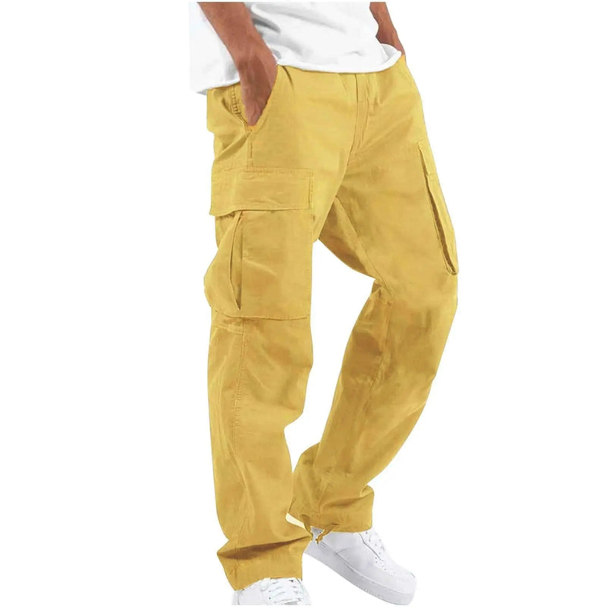 Men’s Summer Cargo Pants 2025 – Multi - Pocket Casual Drawstring Pants - PAT CHEN