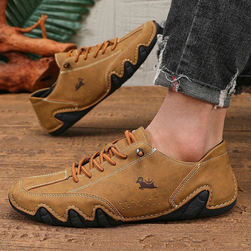 Men’s Retro Industrial Boots – Breathable & Lightweight Comfort - PAT CHEN