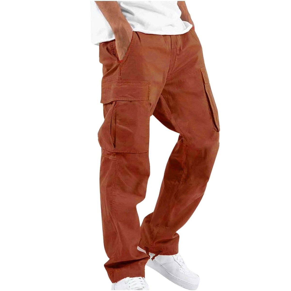 Men’s Summer Cargo Pants 2025 – Multi - Pocket Casual Drawstring Pants - PAT CHEN