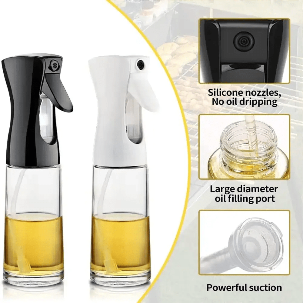 Olive Oil Spray Bottle – Reusable Cooking Oil Dispenser & Mist Sprayer - PAT CHEN