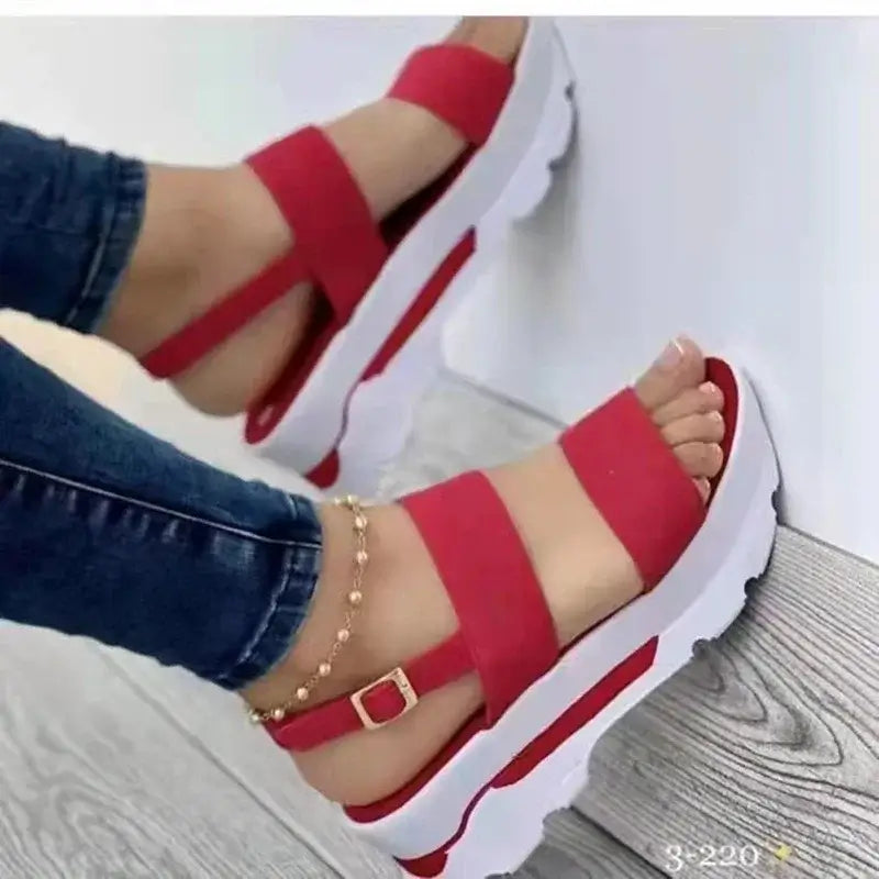 Women’s Wedge Sandals – Summer Fashion Low Platform Heeled Shoes | Comfortable & Stylish Women’s Footwear