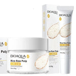 BIOAQUA White Rice Travel Size Skin Care Sets Moisturizing Face Cream Serum Facial Mask Anti Dark Circles Eye Mask Eye Cream Kit