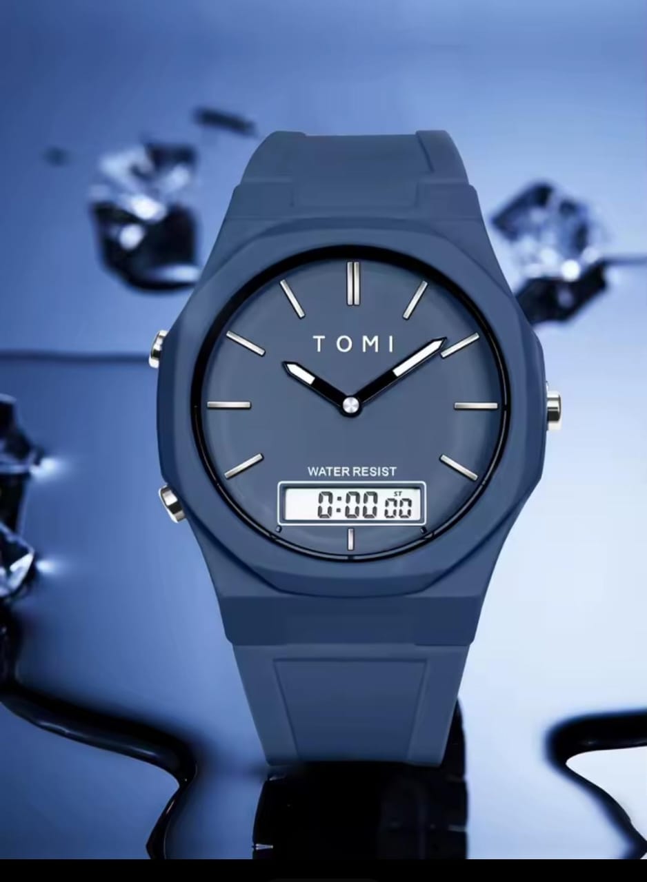 TOMI Men’s Electronic Watch – Waterproof Sport & Casual Design - PAT CHEN