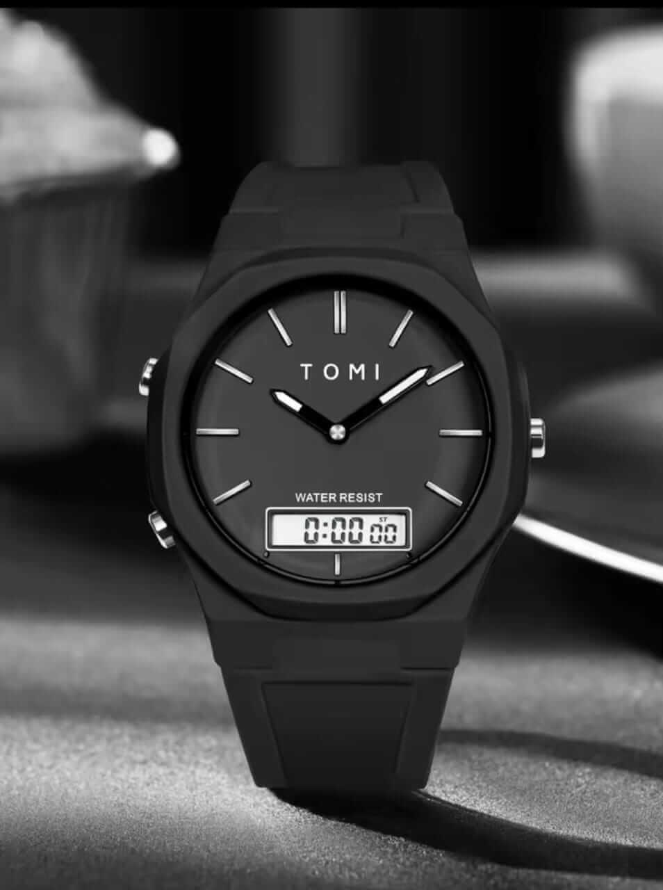 TOMI Men’s Electronic Watch – Waterproof Sport & Casual Design - PAT CHEN