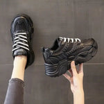 Women’s Luxury Sports Sneakers – Designer Vulcanized Platform Shoes | Athletic Round Toe Footwear 2025 - PAT CHEN