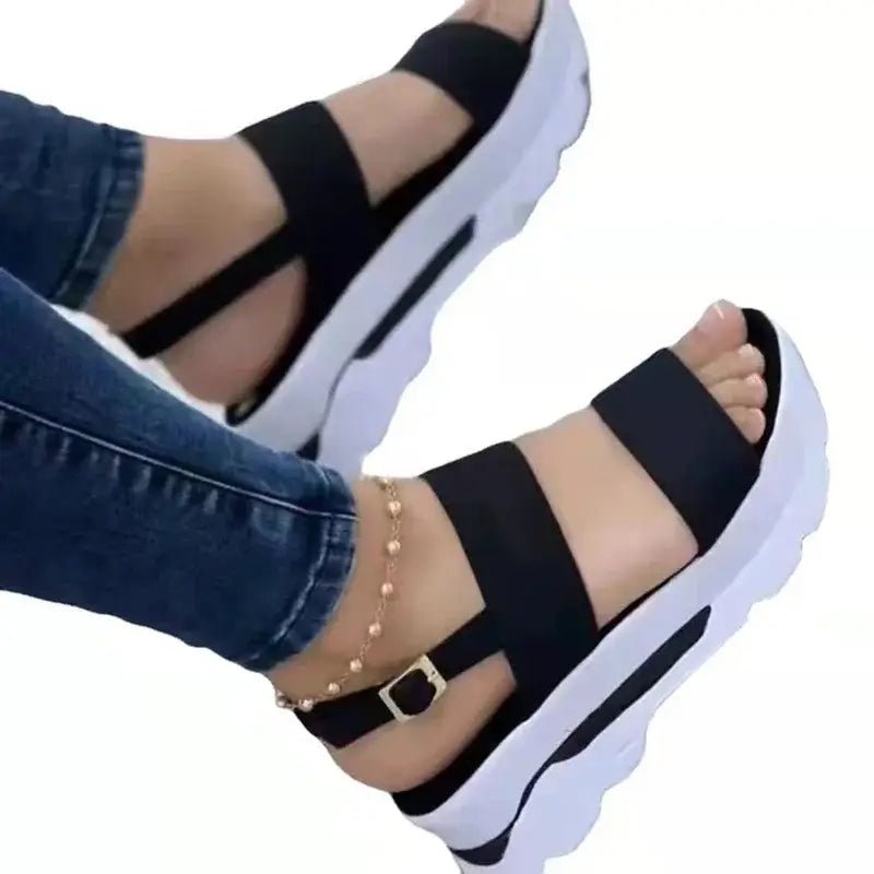 Women’s Wedge Sandals – Summer Fashion Low Platform Heeled Shoes | Comfortable & Stylish Women’s Footwear - PAT CHEN